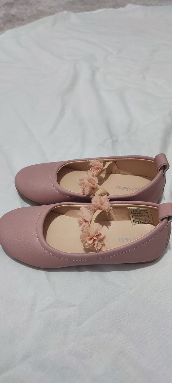 Pembe Fırfırlı Kız Babet Ayakkabı - Görsel 2