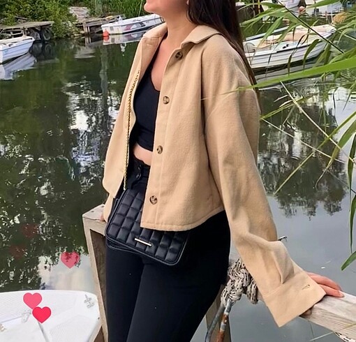 H&M Crop ceket H&M