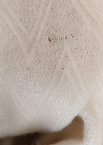 Düğmeli Kırık Beyaz Vintage Hırka - Görsel 5