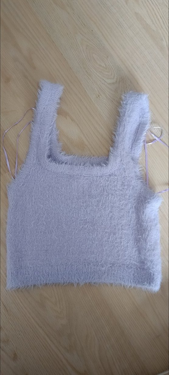 Lila Rengi Kadın Crop - Görsel 2