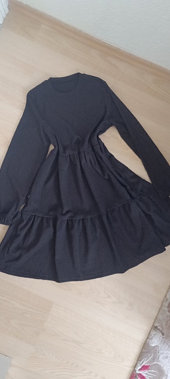 Siyah Salaş Uzun Kollu Tunik - Görsel 3