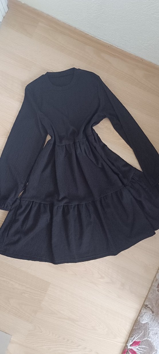 Siyah Salaş Uzun Kollu Tunik - Görsel 4