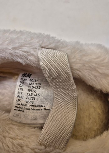 Kız Çocuk Beyaz Kürklü Sıcak Panduf - Görsel 4