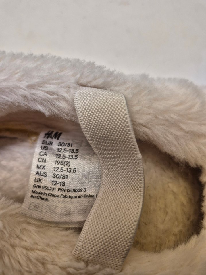 Kız Çocuk Beyaz Kürklü Sıcak Panduf - Görsel 4