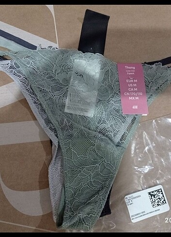 m Beden H&M STRİNG TANGA THONG 3 lü paket