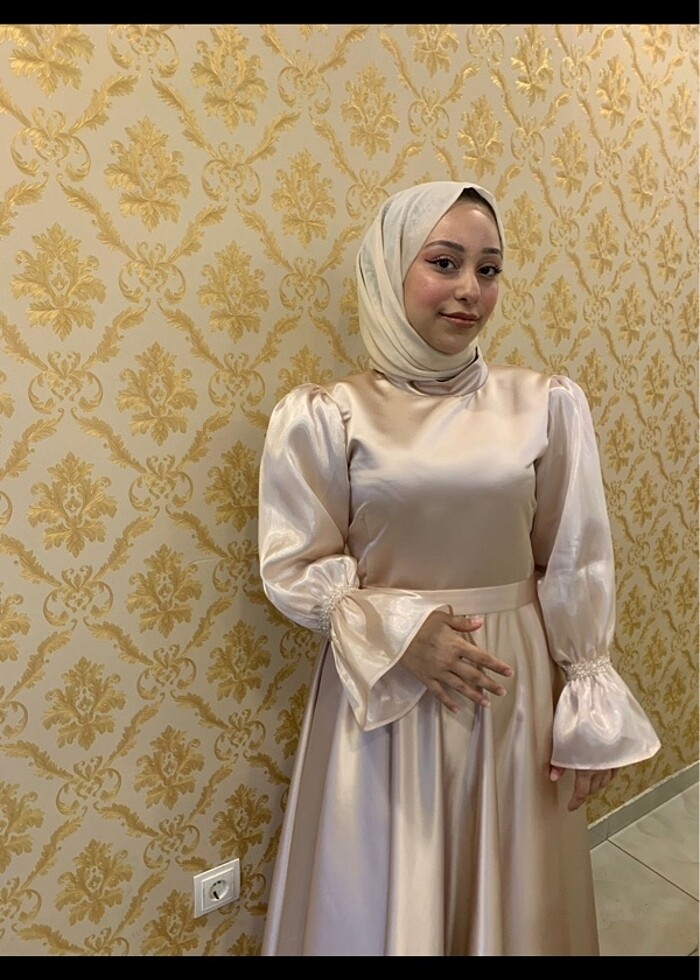 Tesettür abiye özel dikim - Görsel 2