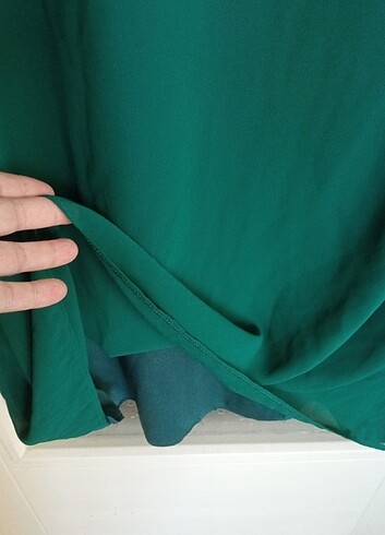 universal Beden yeşil Renk Şifon elbise 