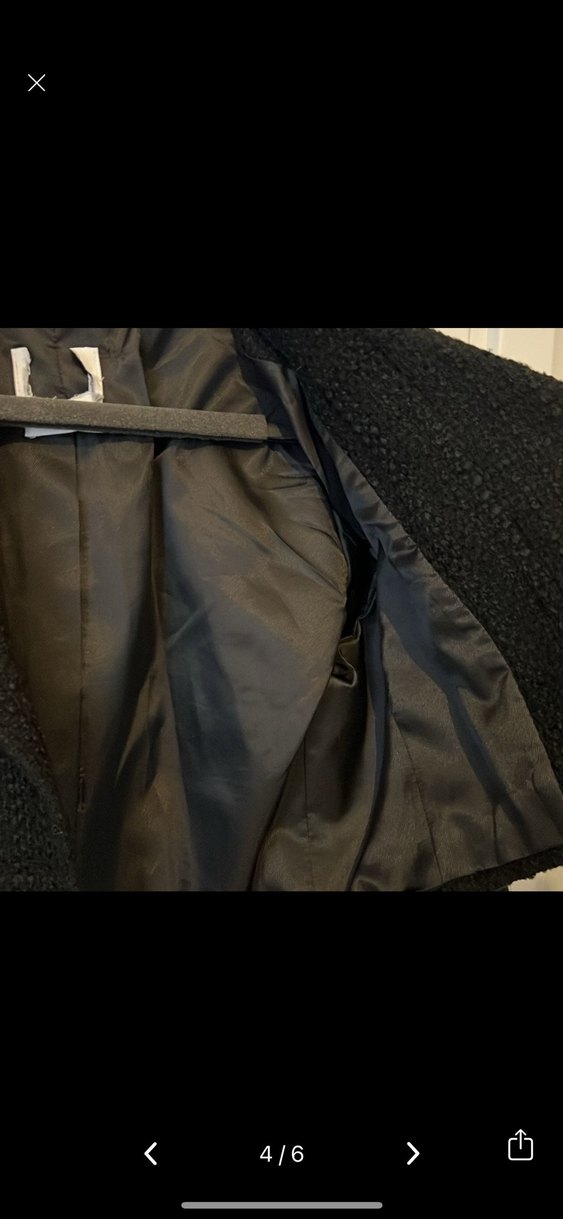 Siyah Süet Mini Klasik Blazer Ceket - Görsel 4