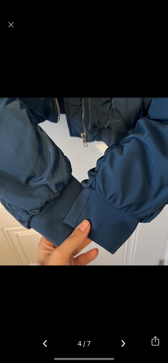 Fermuarlı Lacivert Kadın Ceket - Görsel 4