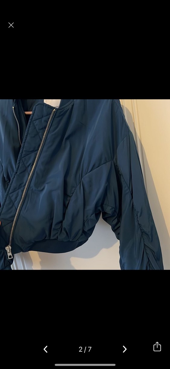 Fermuarlı Lacivert Kadın Ceket - Görsel 2