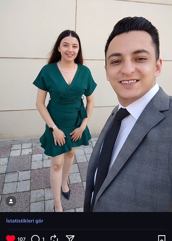 Trendyol & Milla Kadın Yeşil Midi Elbise