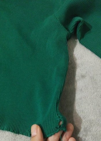 Pembe Triko Boğazlı Uzun Kollu Kadın Kazak - Görsel 2