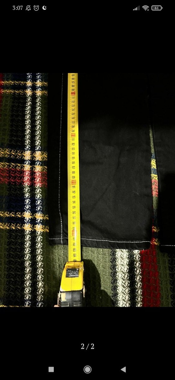 Siyah Kemerli ErkekBol Paça Kot Pantolon - Görsel 2