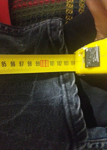 Erkek Siyah Batik Desenli Denim Pantolon - Görsel 3