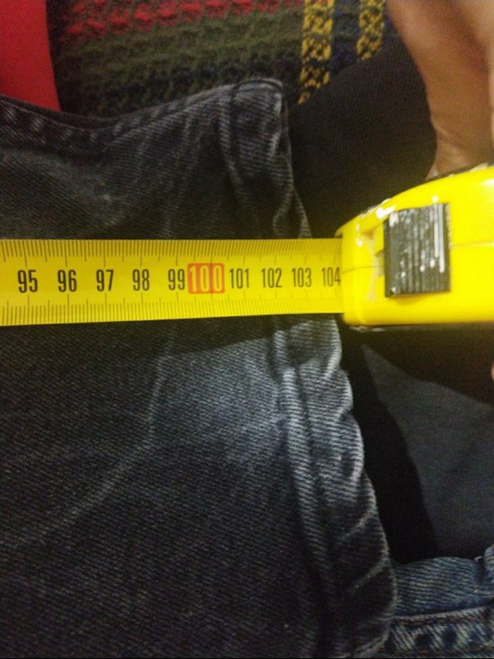 Erkek Siyah Batik Desenli Denim Pantolon - Görsel 3