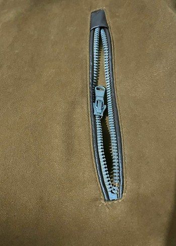 Erkek Kahverengi Süet Fermuarlı Ceket - Görsel 3