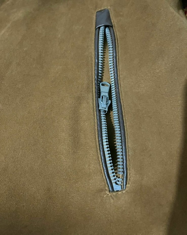 Erkek Kahverengi Süet Fermuarlı Ceket - Görsel 3