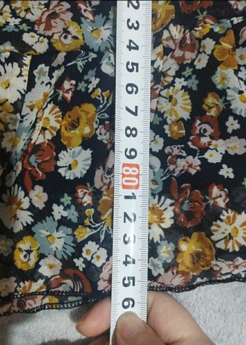 Çiçek Desenli Uzun Kollu Midi Bohem Elbise - Görsel 3