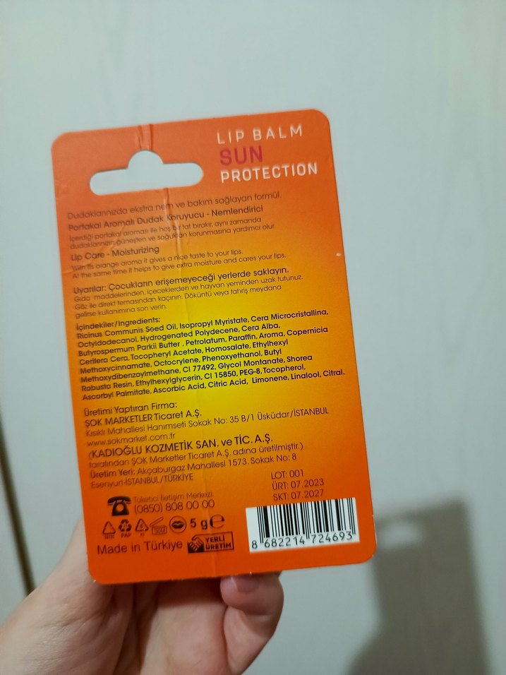 Mon Amour SPF 30 Turuncu Dudak Koruyucu - Görsel 2