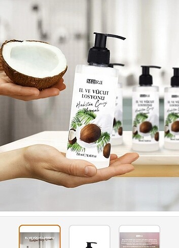 Mara hindistan cevizi vucut losyonu - Görsel 4