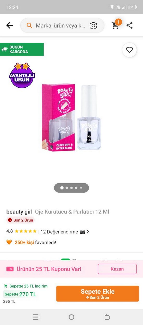 Beauty Girl Oje kurutucu - Parlaklık Verici - Görsel 5