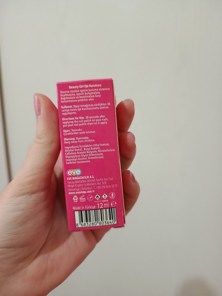 Beauty Girl Oje kurutucu - Parlaklık Verici - Görsel 2