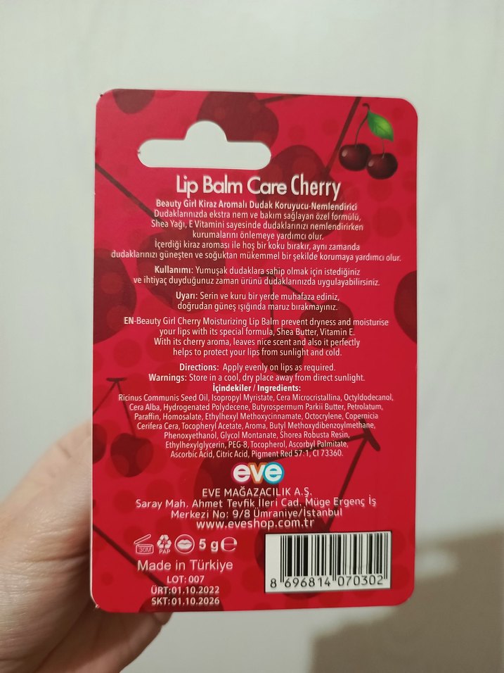 Kirazlı lip balm - Görsel 5