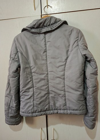 Adil Işık gri crop spor mont - Görsel 4