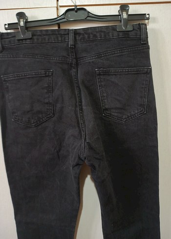 40 Beden Siyah Kadın Midi Boy Regular Fit Kot Pantolon