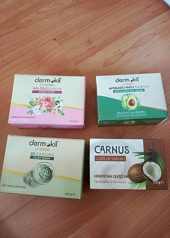 Farmasi Dermokil Sabun Seti - Kil, Gül, Avokado ve Hindistan Cevizi