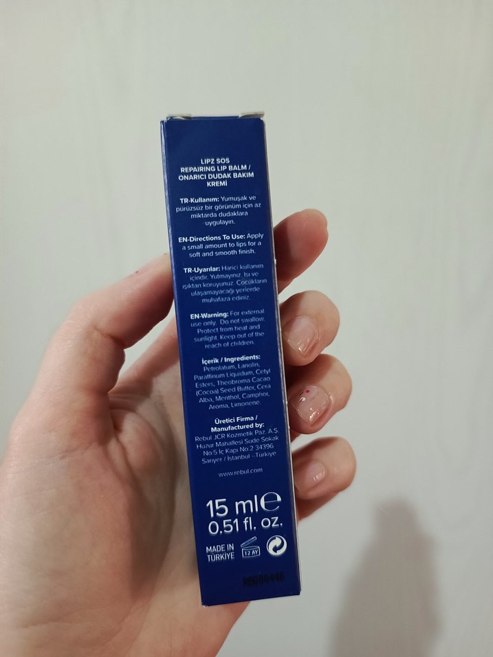 LIPZ SOS Onarıcı Dudak Balmı 15ml - Görsel 3