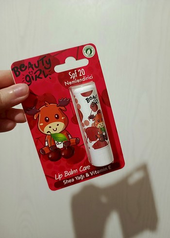 Beauty girl kirazlı lip balm Dudak Balmı SPF20 - Görsel 5
