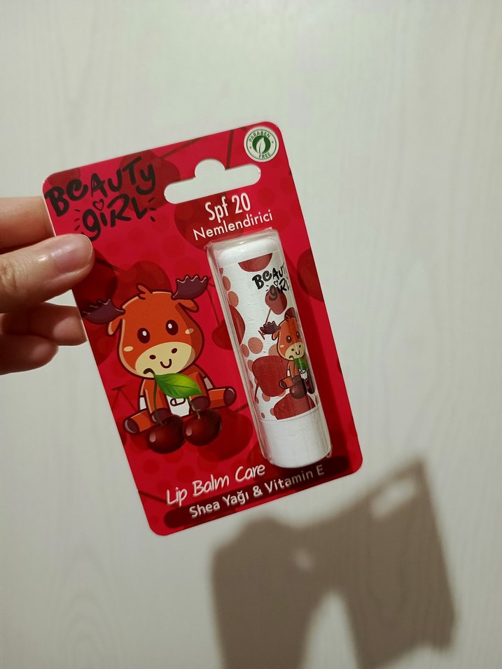 Beauty girl kirazlı lip balm Dudak Balmı SPF20 - Görsel 5