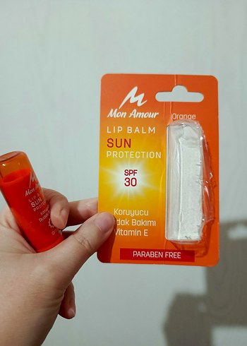 Mon Amour SPF 30 Turuncu Dudak Balmı - Görsel 7