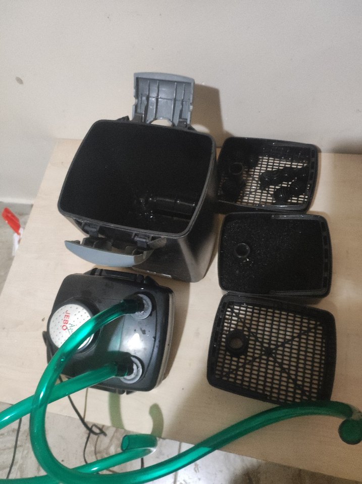 Koyu Yeşil Akvaryum Filtre Sistemi jebo 828 - Görsel 3