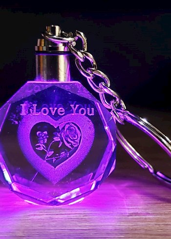 Zincir Detaylı Yeşil Baykuşlu Anahtarlık 3 d ledli - Görsel 17