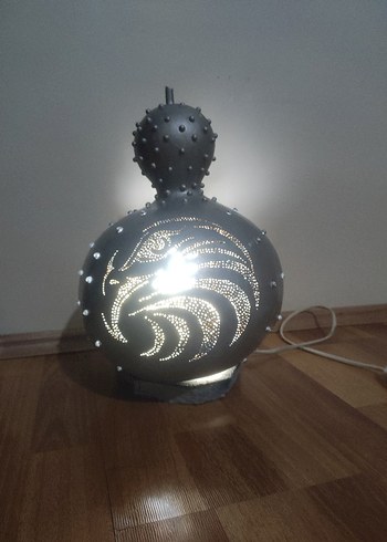 Renkli Desenli Masa Lambası EL İŞİ ÖZEL YAPIM - Görsel 9