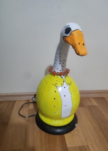 Renkli Desenli Masa Lambası EL İŞİ ÖZEL YAPIM - Görsel 10