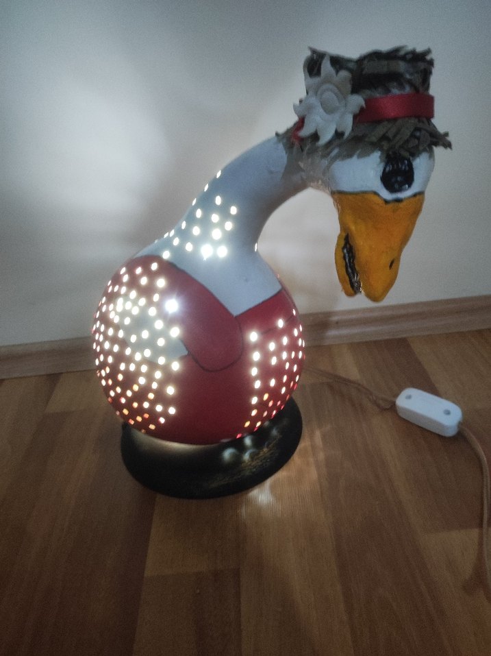 Renkli Desenli Masa Lambası EL İŞİ ÖZEL YAPIM - Görsel 5