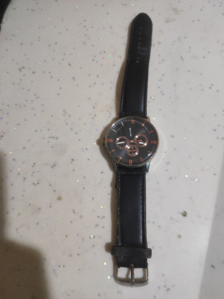 Siyah Minimalist Biker Erkek Kol Saati - Görsel 2