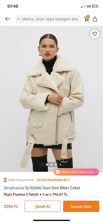 Stradivarius biker ceket