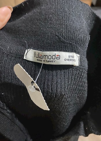 Düğmeli Siyah Kadın Triko body - Görsel 3