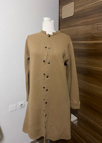 Bej Düğmeli Tunik - Görsel 2