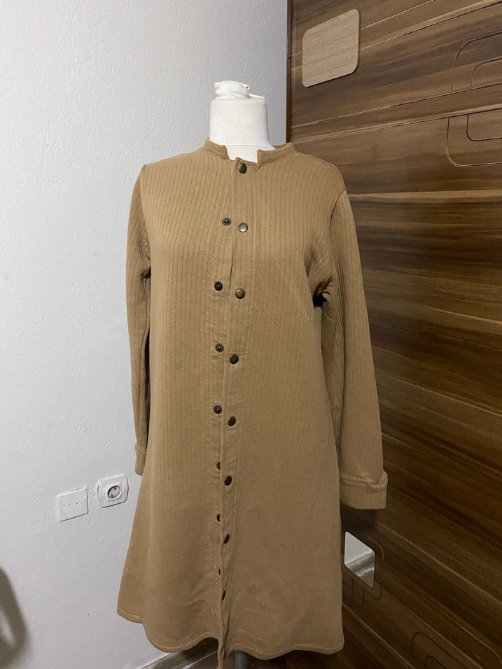 Bej Düğmeli Tunik - Görsel 2