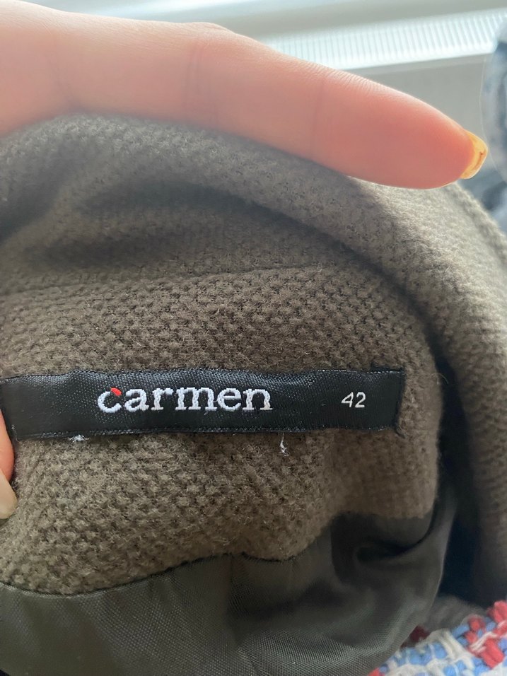 Düğmeli Kahverengi Midi Kaban - Görsel 3