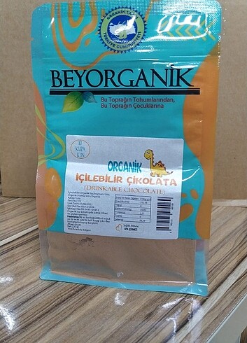 Beyorganik içilebilir çikolata 