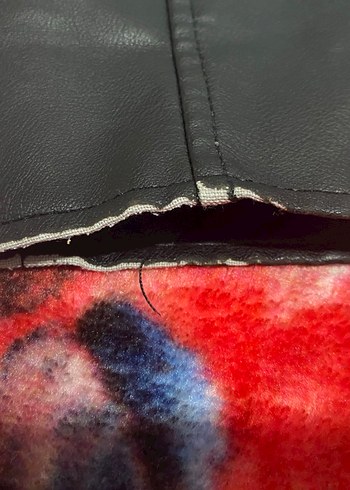 Pull&Bear Siyah Deri Biker Ceket - Görsel 3