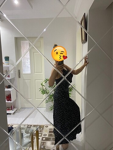 m Beden Batik önden yırtmaçlı elbise