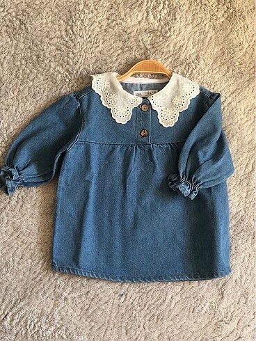 Zara Bebe yaka elbise