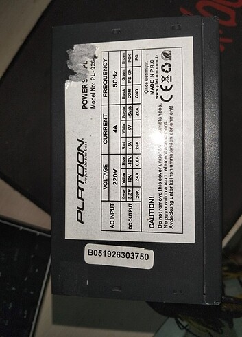  Beden 600W PSU